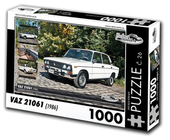 Retro auta Puzzle č. 26 - VAZ 21061 (1986) - 1000 dílků