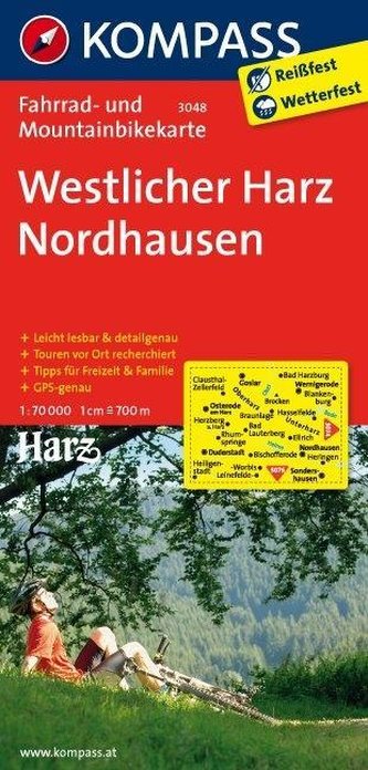 Westlicher Harz - Nordhausen 1 : 70 000