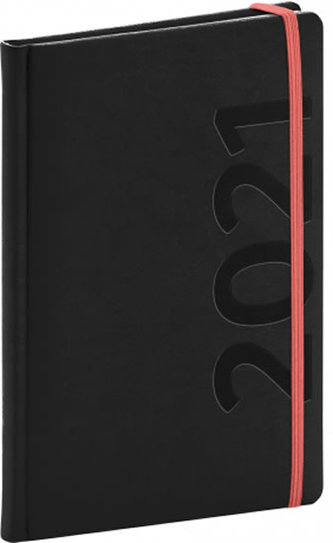 Týdenní diář Avilla 2021, černooranžový