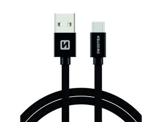 Kabel SWISSTEN USB/USB-C 1,2M černý