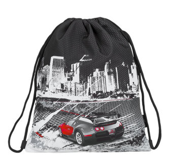 Bagmaster Chlapecký školní sáček na přezůvky SHOES LIM 9 B BLACK/WHITE/RED