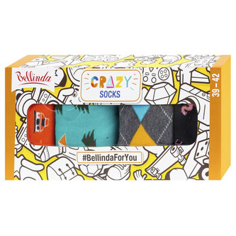 4PACK ponožky crazy Bellinda vícebarevné (BE481044-004 A) M