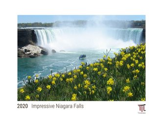 Impressive Niagara Falls 2020 - White Edition - Timocrates wall calendar with UK holidays / picture calendar / photo calendar -