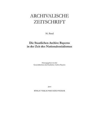 Archivalische Zeitschrift