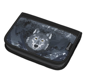 Bagmaster Klučičí školní jednochlopňový penál CASE MERCURY 9 C GRAY/BLUE