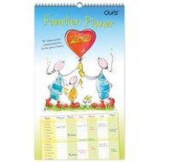 Oups Familienplaner 2021 - Mit liebenswerten Lebensweisheiten für die ganze Familie.