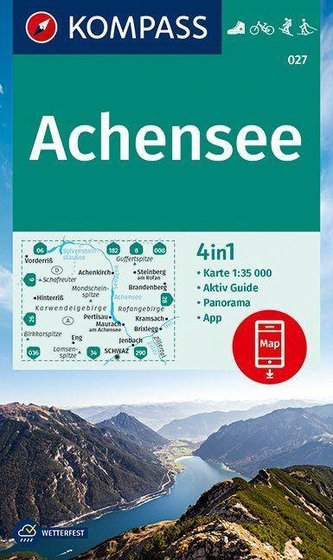 KOMPASS Wanderkarte Achensee 1:35 000
