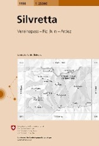 Swisstopo 1 : 25 000 Silvretta