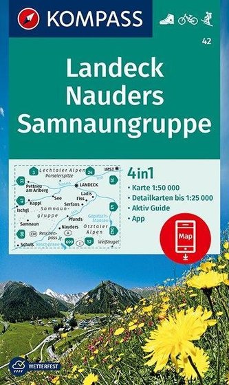 Landeck, Nauders, Samnaungruppe 1:50 000