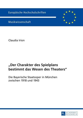 «Der Charakter des Spielplans bestimmt das Wesen des Theaters»