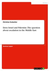 Eretz Israel and Palestine. The question about escalation in the Middle East
