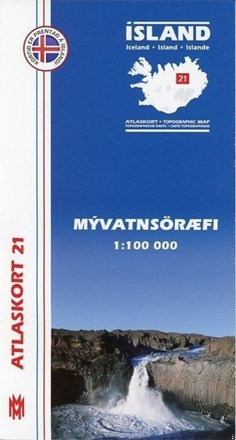 Island Atlaskort 21 Myvatnsöræfi 1:100.000 Island Atlaskort 21 Myvatnsöræfi 1:100.000