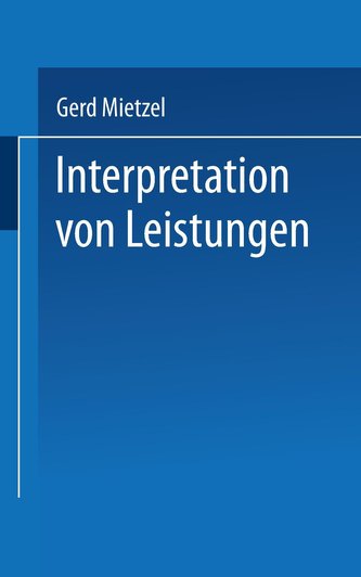 Interpretation von Leistungen