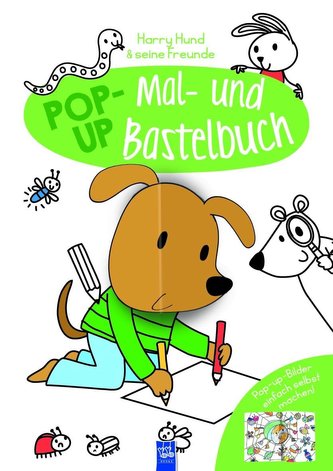 Pop-Up Mal-u. Bastelbuch Hund Pop-Up Mal-u. Bastelbuch Hund