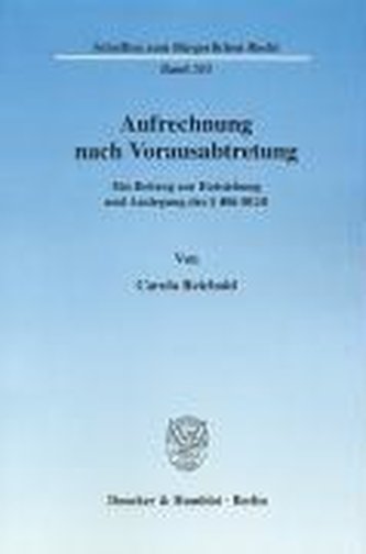 Aufrechnung nach Vorausabtretung