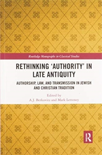 Rethinking 'Authority' in Late Antiquity