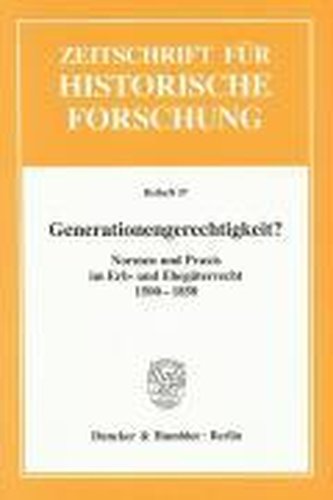 Generationengerechtigkeit?