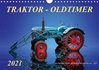 Traktor - OldtimerAT-Version  (Wandkalender 2021 DIN A4 quer)
