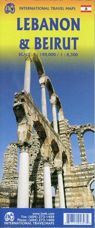 ITM Map Lebanon - Beirut 1:190 000