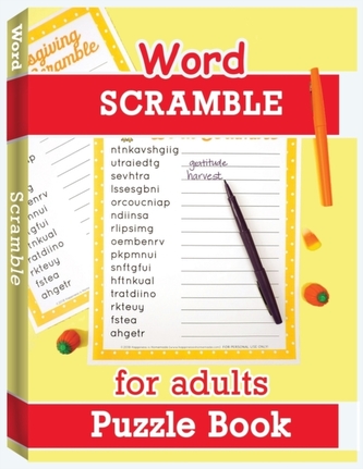 WORD SCRAMBLE PUZZLE BOOK FOR ADULTS