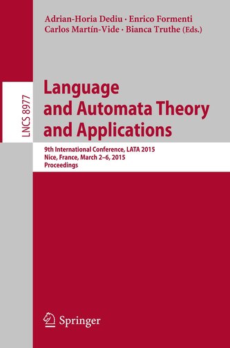 Language and Automata Theory and Applications