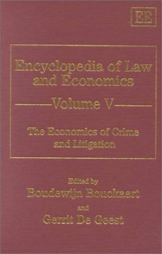Encyclopedia of Law and Economics