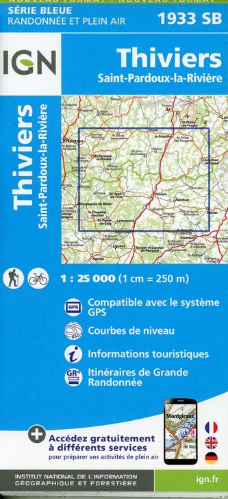 Thiviers-St-Pardoux-la-Rivière 1:25 000 Thiviers-St-Pardoux-la-Rivière 1:25 000