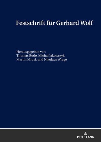 Festschrift für Gerhard Wolf