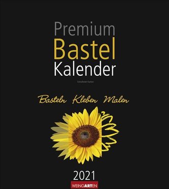 Premium Bastelkalender 2021 Schwarz 24 x 21,5 cm