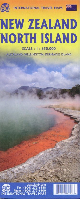 New Zealand North Island 1:650 000