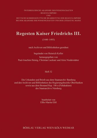 Regesten Kaiser Friedrichs III. (1440-1493)