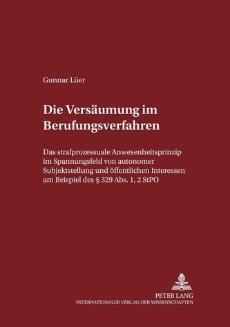 Die Versäumung im Berufungsverfahren