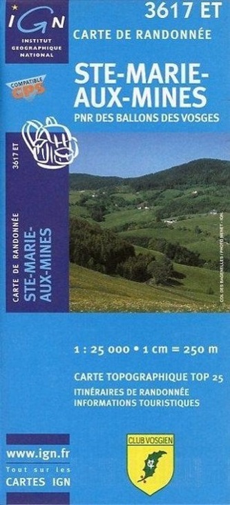 Ste-Marie-Aux-Mines 1 : 25 000