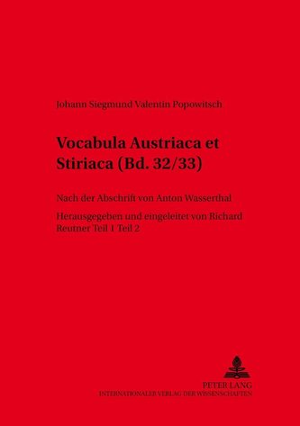 Vocabula Austriaca et Stiriaca