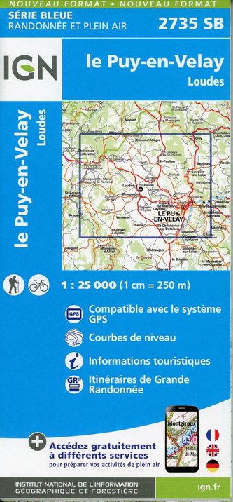 le Puy-en-Velay-Loudes 1:25 000
