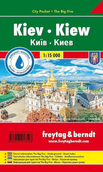 Kiew, Stadtplan 1:15.000, City Pocket + The Big Five