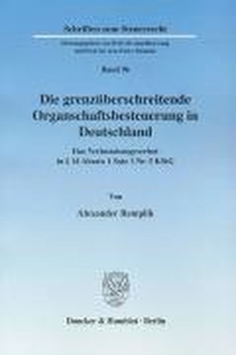 Die grenzüberschreitende Organschaftsbesteuerung in Deutschland