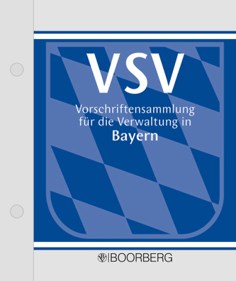 Vorschriftensammlung für die Verwaltung in Bayern (VSV), 3 Ordner (Pflichtabnahme)