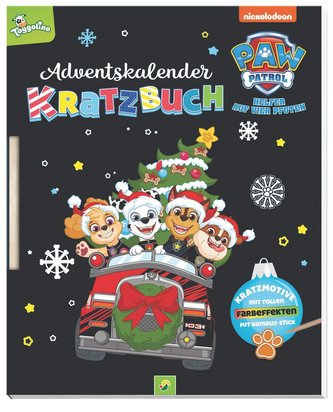 PAW Patrol Adventskalender Kratzbuch