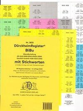 DürckheimRegister® BiBu-BILANZSTEUERRECHT Register für deine AO-AktG-BGB-EStG-EStR-KStG-UStG-GmbHG-HGB-UmwG mit Stichworten (202