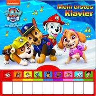 PAW Patrol - Mein erstes Klavier - Kinderbuch mit Klaviertastatur, 9 Kinderlieder, Vor- und Nachspielfunktion, Pappbilderbuch ab