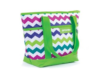 Taška plážová SPOKEY ACAPULCO zelená termo 39x15x27cm