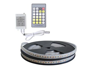 LED pásek sada 10m 12V 3527 120LED/m IP66 max. 9,6W/m CCT, variabilní + CCT kontrolér