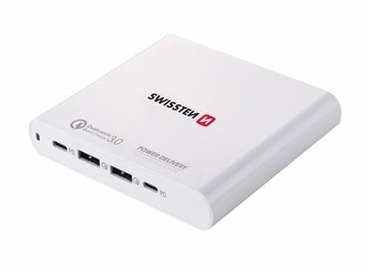 Adaptér síťový SWISSTEN 87W PD3.0 & QC3.0