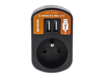 Adaptér USB SENCOR SPC 70 BK
