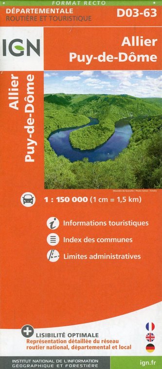 D03-63 Allier Puy 1:150 000