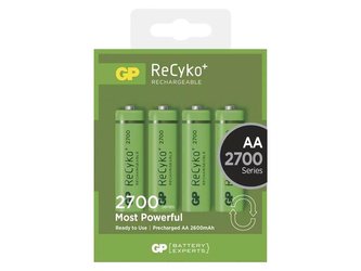 Baterie AA (R6) nabíjecí 1,2V/2700mAh GP Recyko+ 4ks