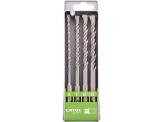 Sada vrtáků do betonu SDS PLUS EXTOL CRAFT 23902 4ks