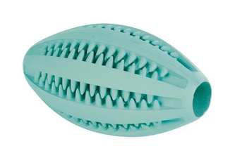 DENTAfun RUGBY míč s mátou 11cm TRIXIE