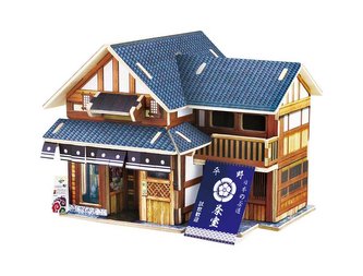 RoboTime Dřevěná skládačka Japonská čajovna